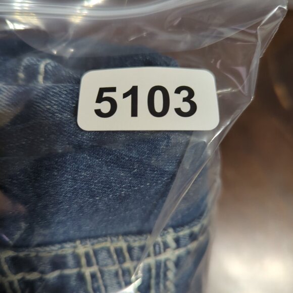 Rock & Roll Jeans Men's 33x32 Fits 33x30 Blue Revolver Straight - Picture 12 of 12